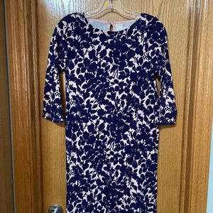 JCREW Crew Cuts dress in navy and pink